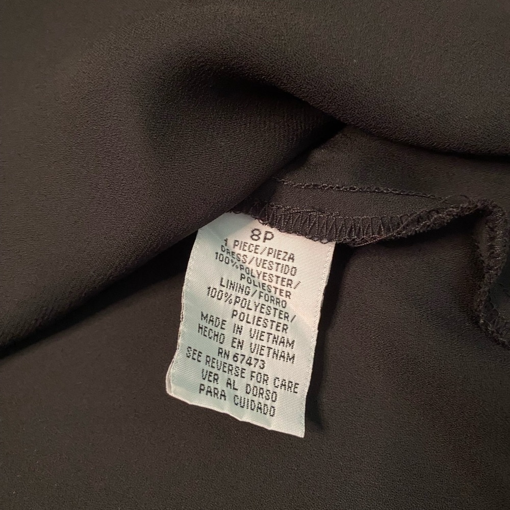 Danny & Nicole Black dress - size 8p - Picture 8 of 8